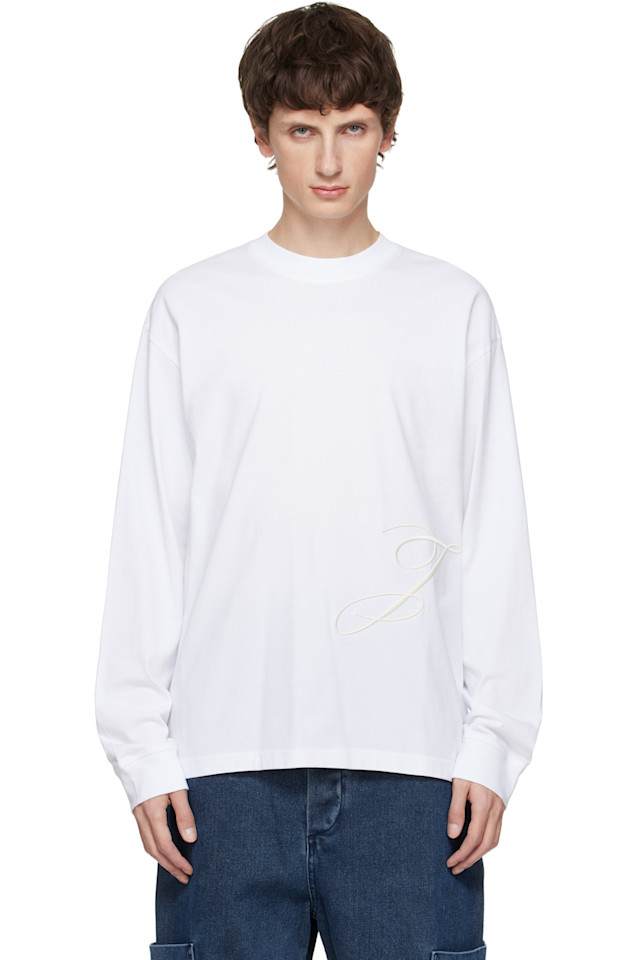 

Футболка с надписью «The j» Jacquemus, белый