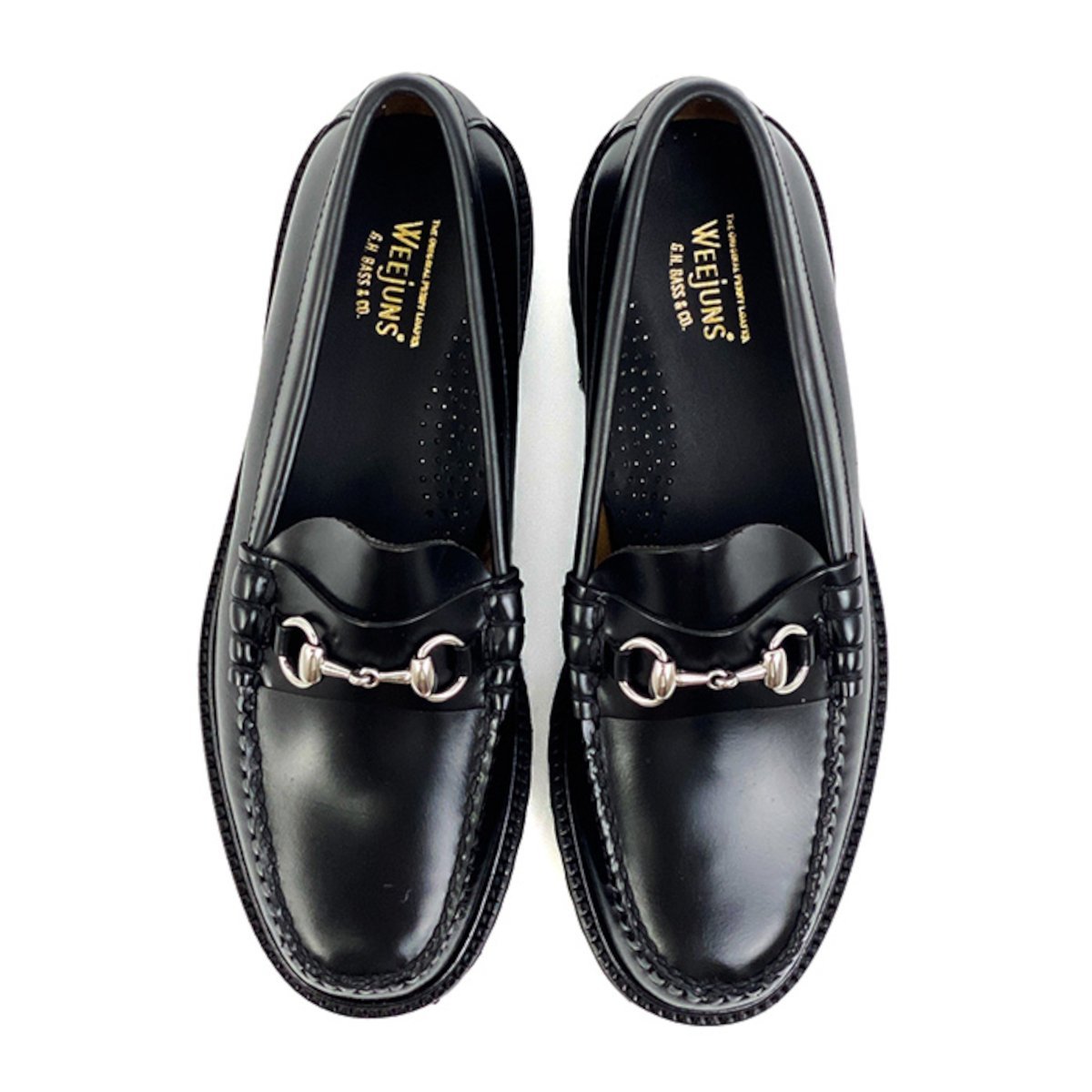 BA11530 LINCOLN Lincoln Bit Лоферы Lug Sole Men's G.H.Bass, Black — фото 3