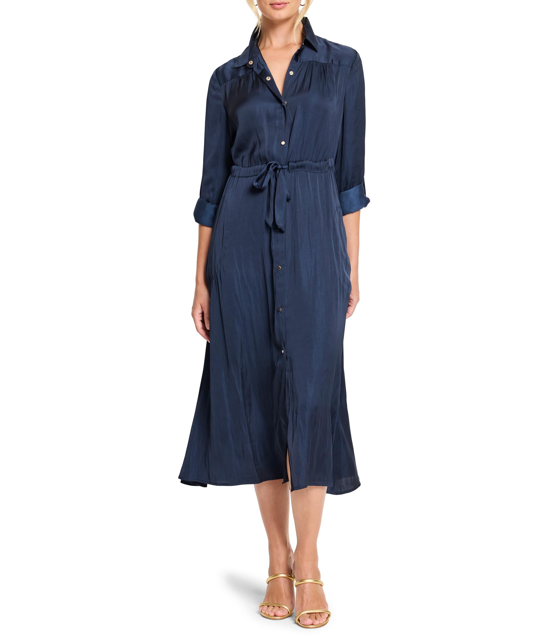 

Платье NIC+ZOE Glossy Crinkle Julie Dress, Dark Indigo