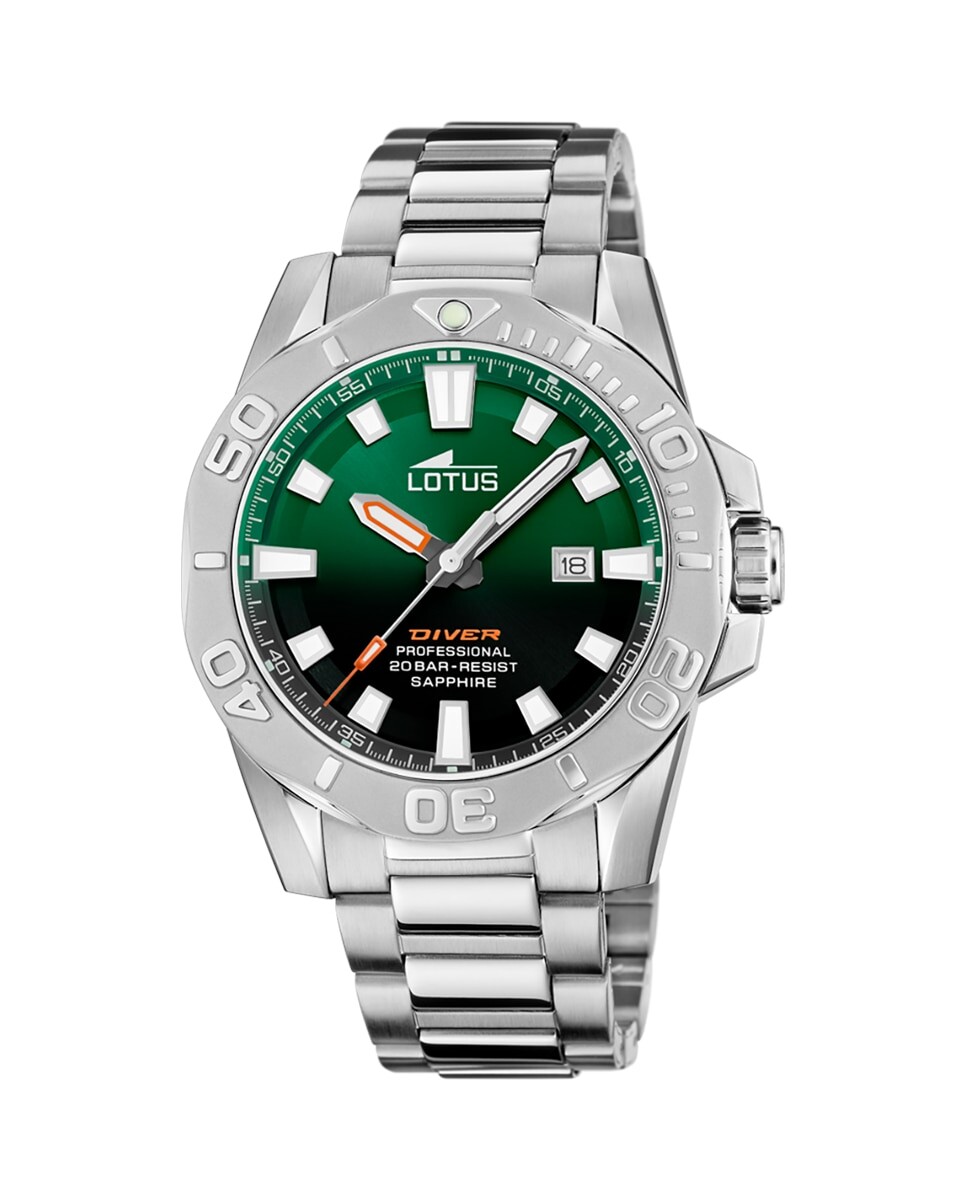 

Мужские часы 18926/5 Diver из серебристой стали LOTUS, серебро