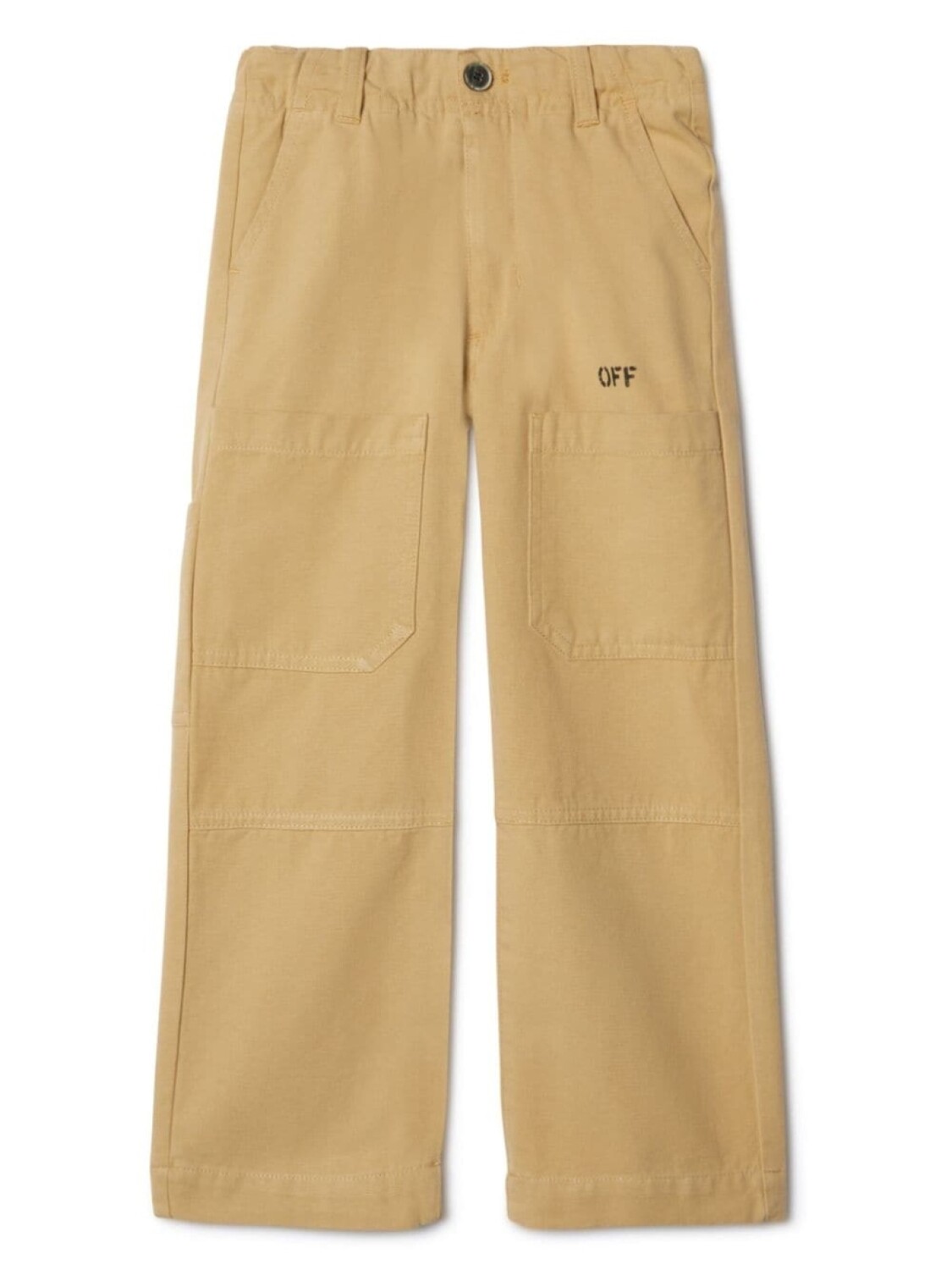 

Off-White Kids брюки Diagonal в полоску, нейтральный цвет