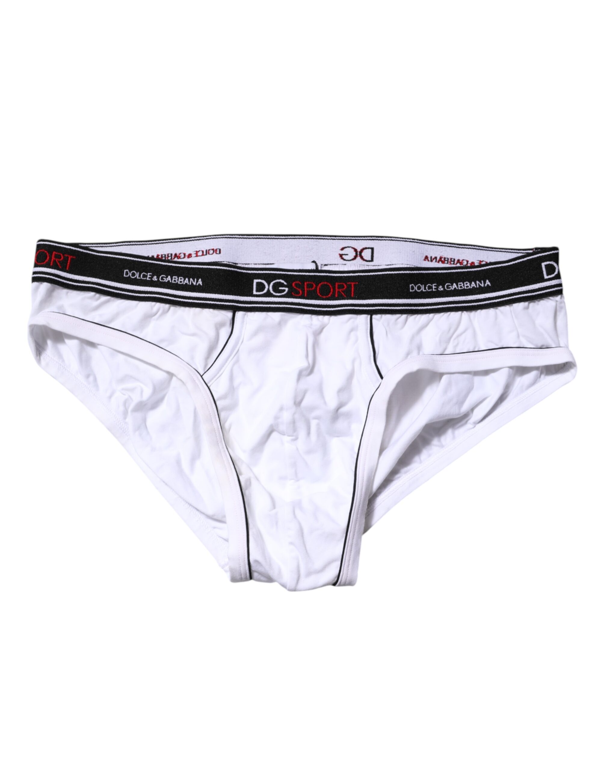 

Брифы White Cotton Stretch Regular Brief Underwear Dolce & Gabbana, белый