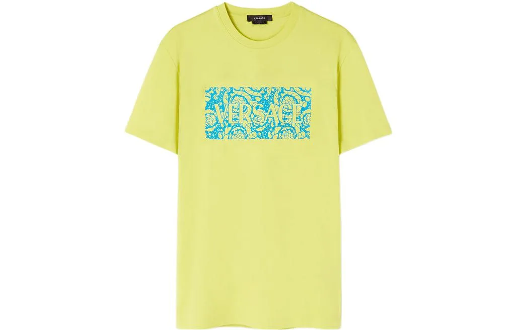 Футболка с логотипом VERSACE, желтый