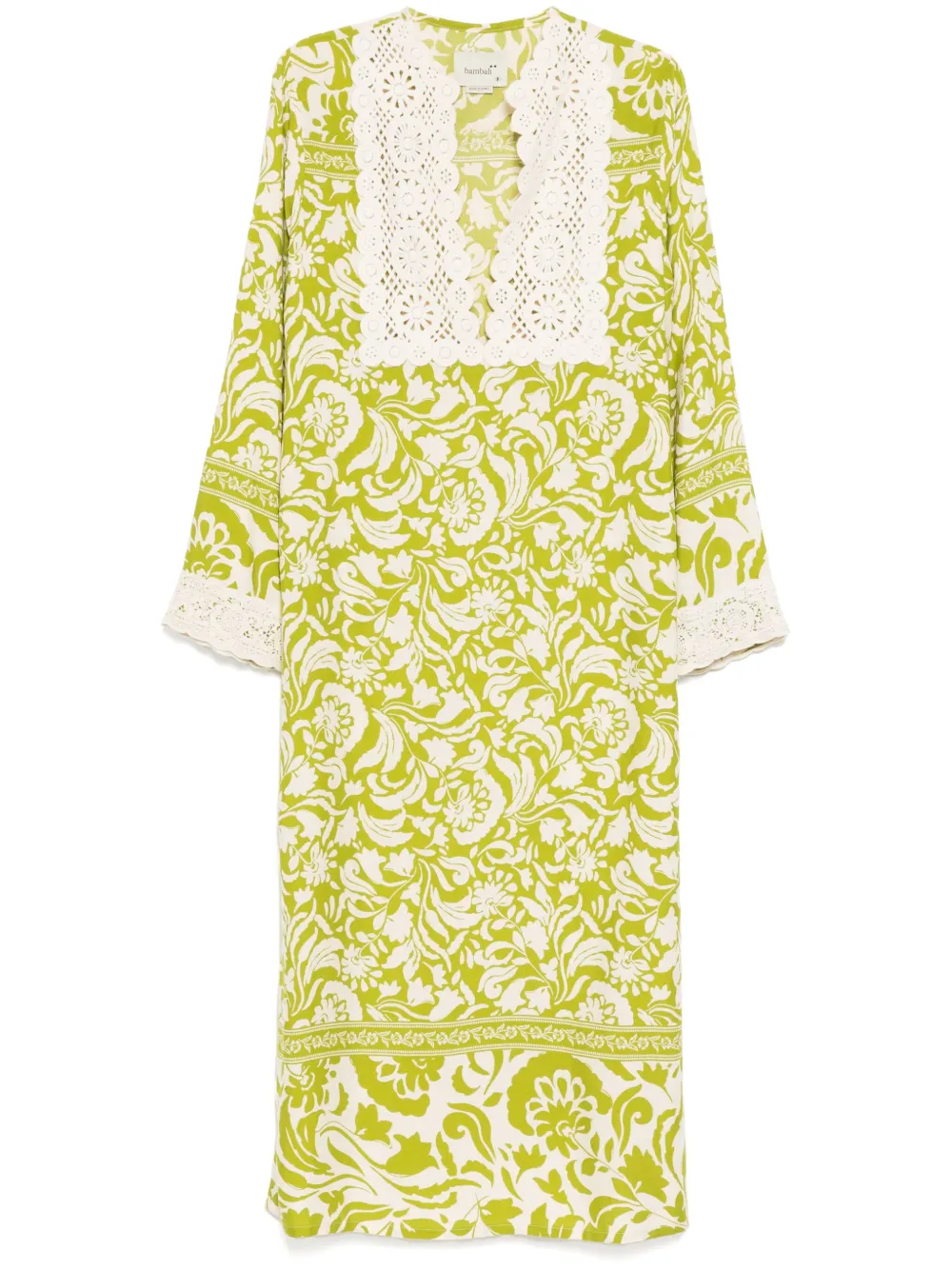 

Платье-кафтан в технике кроше Bambah, зеленый