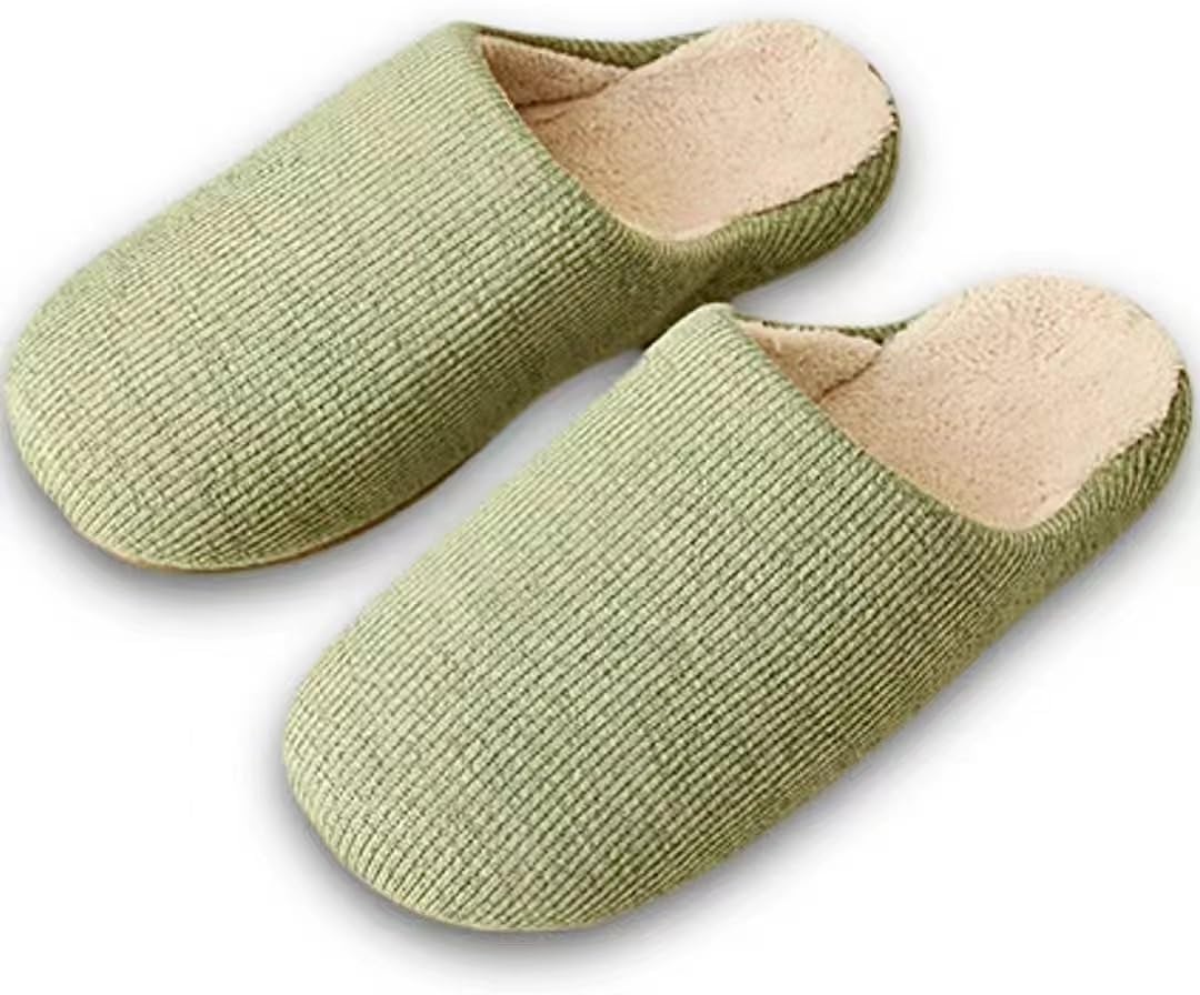 

Женские пушистые тапочки AuraGlor из искусственного меха с эффектом памяти, закрытым носком и толстой противоскользящей подошвой, уютные для дома и улицы, для женщин и мужчин, для спальни, гостиной и других помещений, зеленый