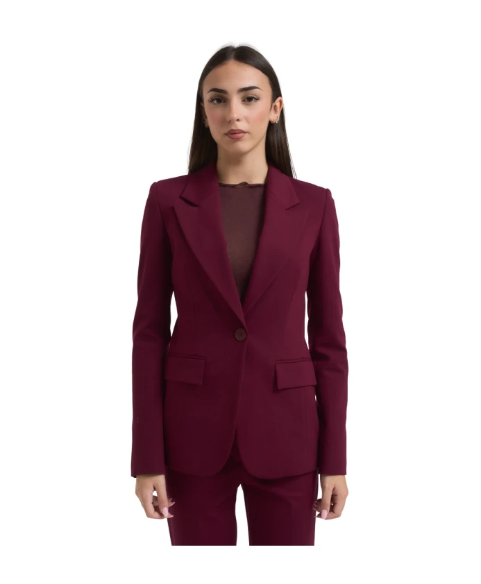 

Бордовый жакет, классический стиль. Manila Grace, красный