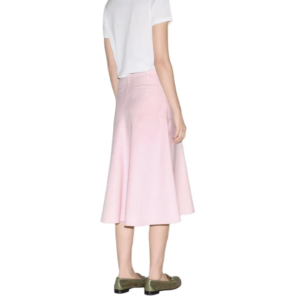 Юбка повседневная длинная GUCCI SS25, женская модель, Light Pink — фото 4