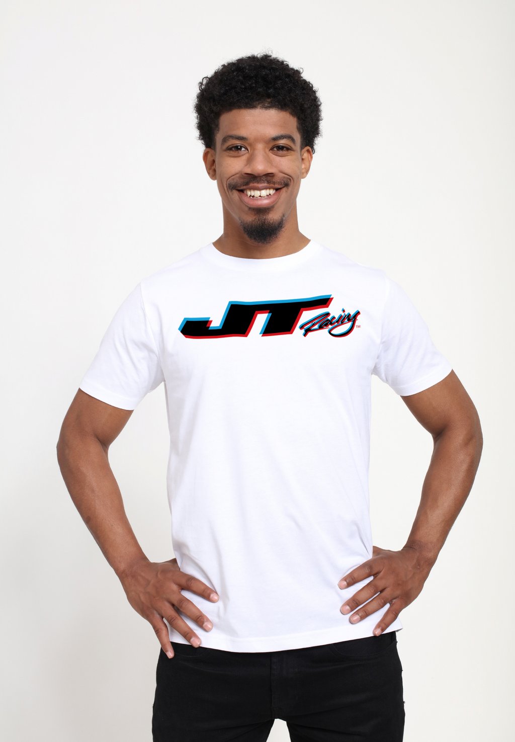 

Футболка с принтом JT RACING 3D LOGO Henry Tiger, белый