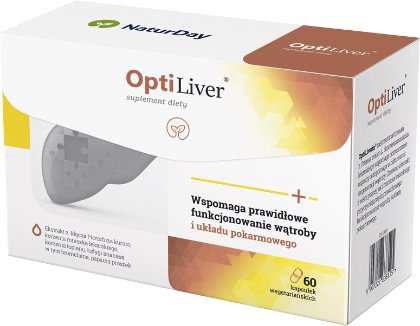 

NaturDay, Биологически активная добавка для печени OptiLiver, 60 капсул