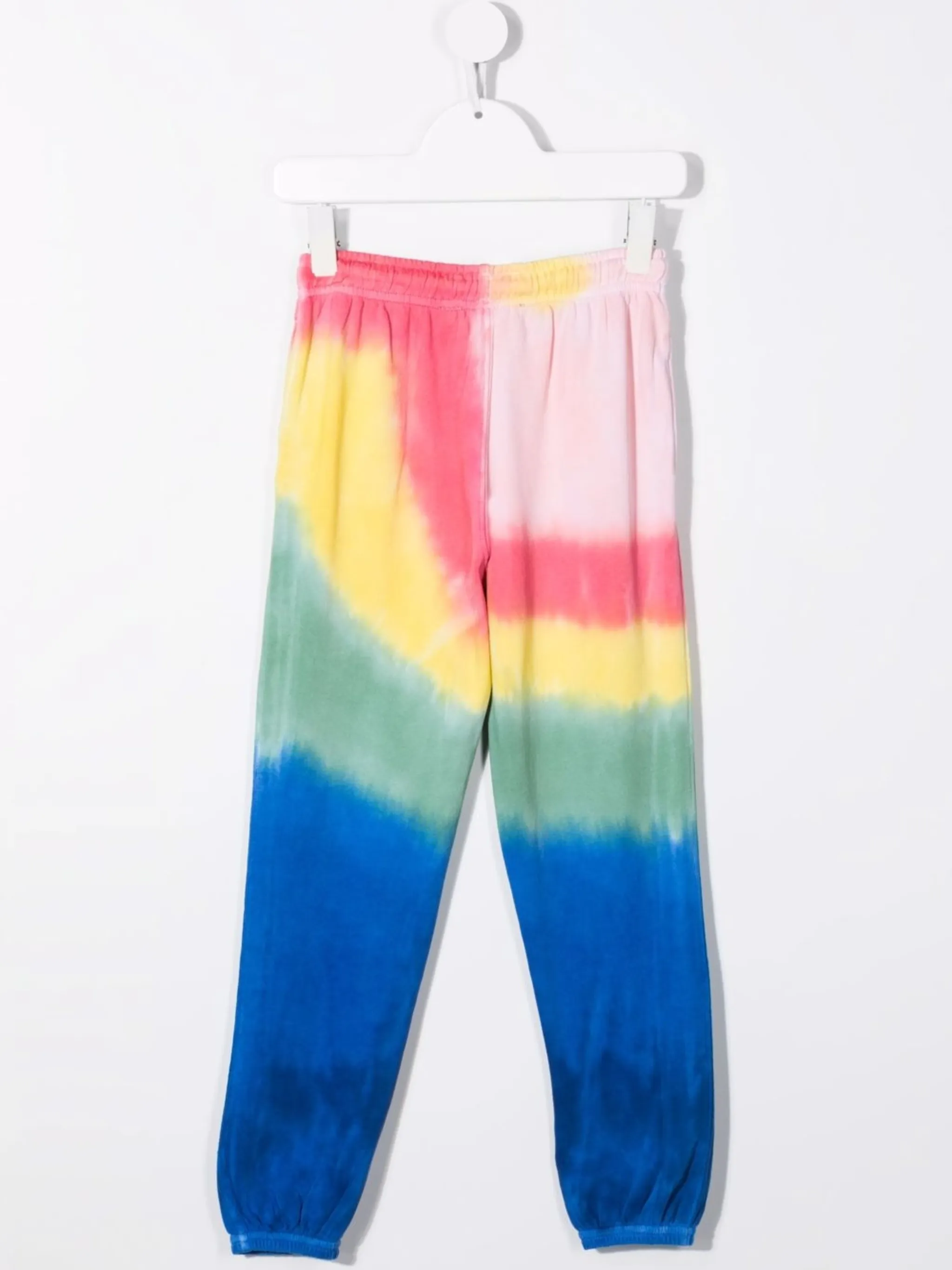 Спортивные брюки с принтом тай-дай Polo Ralph Lauren Kids, розовый — фото 2