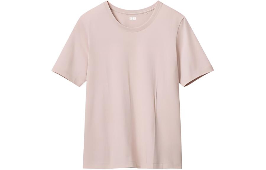 

Футболка U Collection женская пастельно-розовая Uniqlo