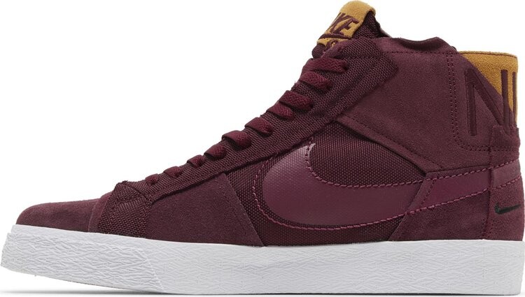 Кроссовки Zoom Blazer Mid Premium SB 'Maroon Patchwork', красный — фото 3
