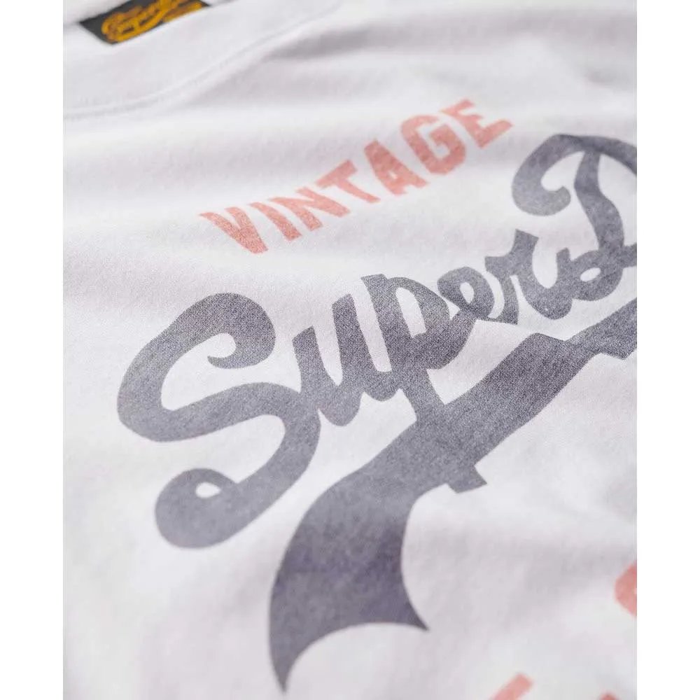 Футболка с коротким рукавом Superdry Vl Heritage Relaxed, белый — фото 2