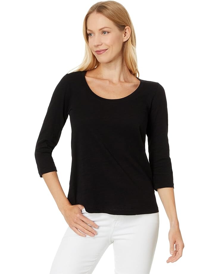 

Футболка Mod-o-doc 3/4 Sleeve Scoop Neck Tee, черный