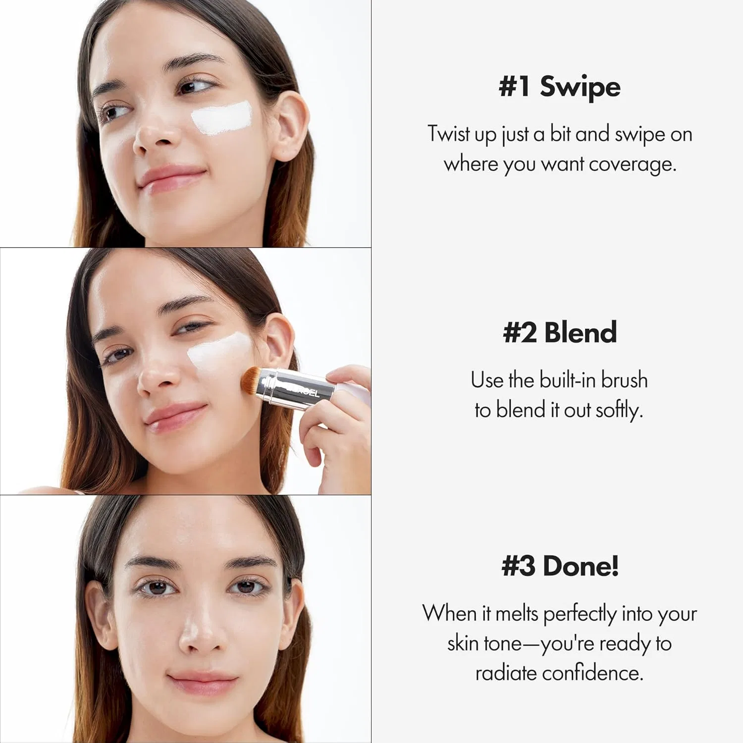 Тональный крем-стик «BLANC Cover Cream Stick V» от ELROEL, 202 Natural, 12 г Elroel — фото 4