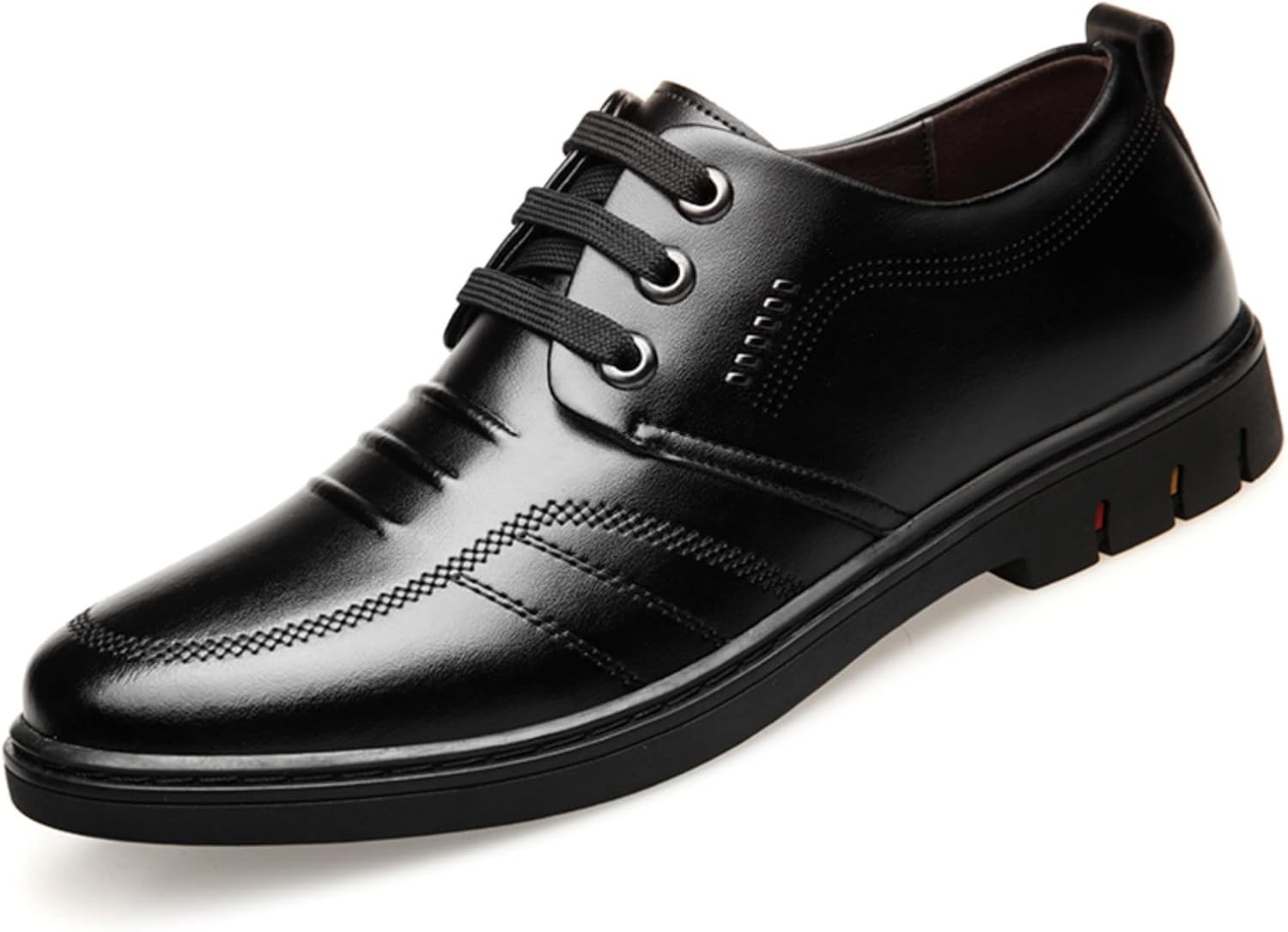 

Мужские кожаные оксфорды для деловой носки, Перфорированные вставки и стойкая к скольжению подошва, Комфорт для формального и повседневного стиля, Стелька с амортизацией в черном/темно-коричневом цвете Kelibasi