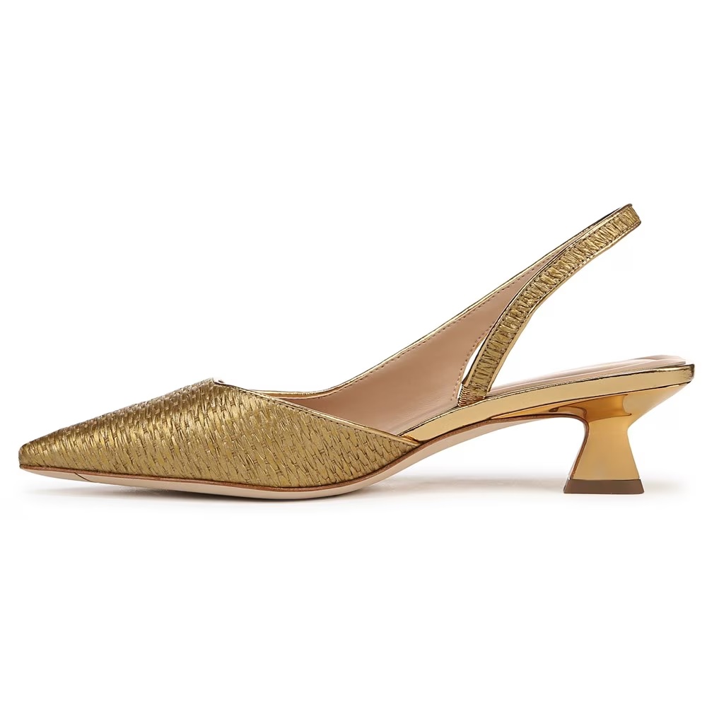 Туфли на ремешке Devin Sarto By Franco Sarto, gold fabric — фото 4