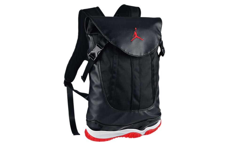 

Jordan Полиэстеровый рюкзак унисекс черный красный, Black Red