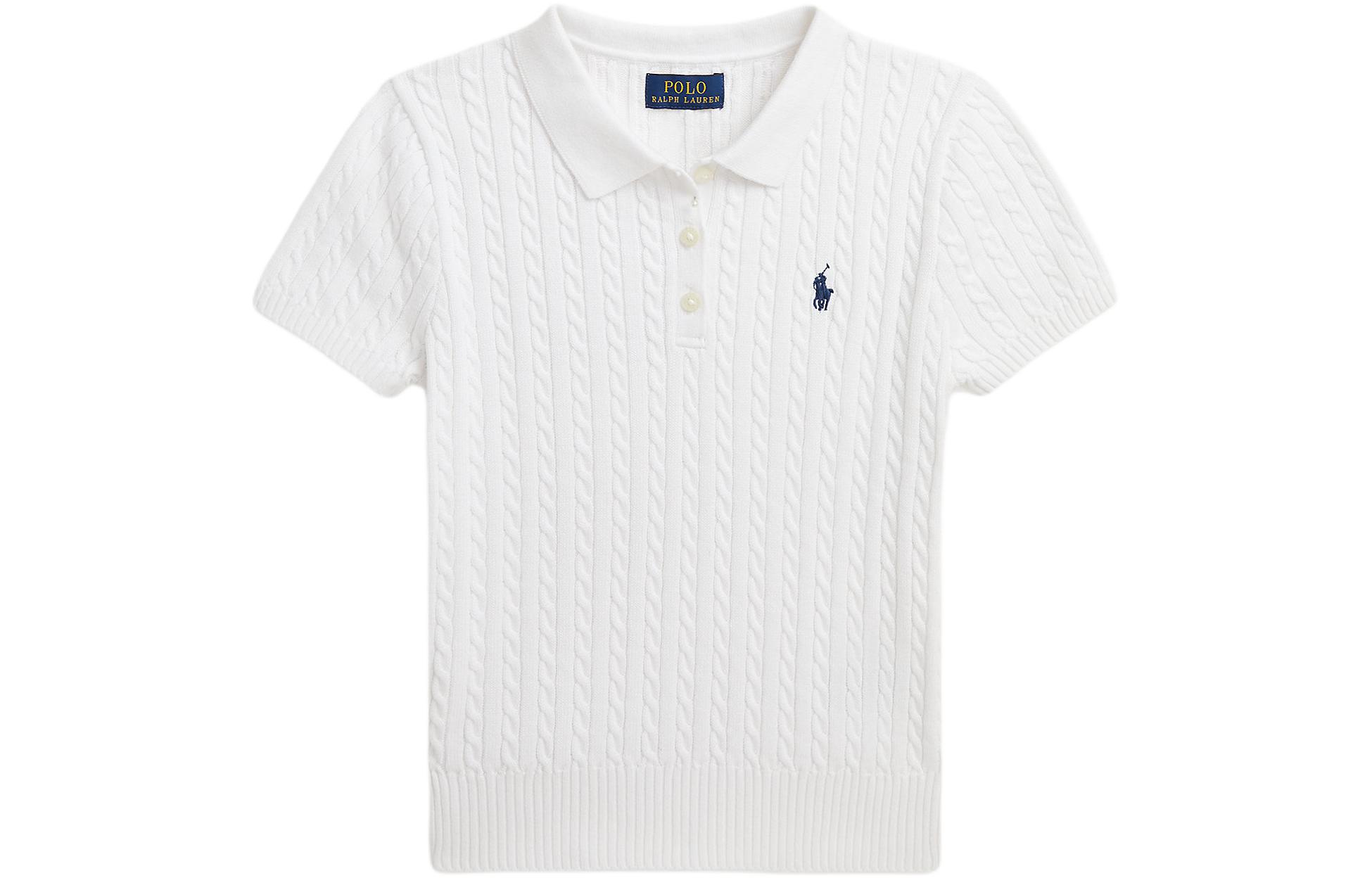 

Детская белая поло Polo Ralph Lauren SS24