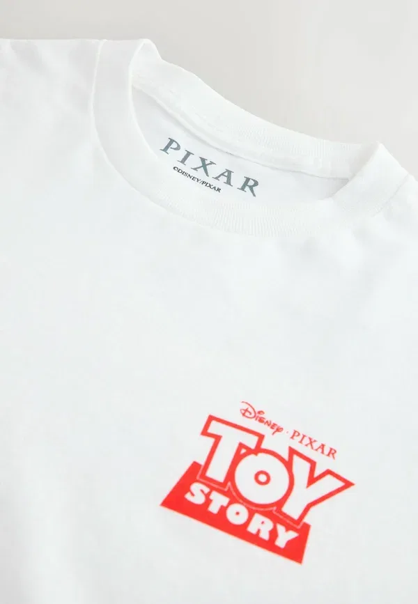 Футболка Next Regular Fit Toy Story License Graphic Crew Neck T-Shirt, цвет экрю белый — фото 2