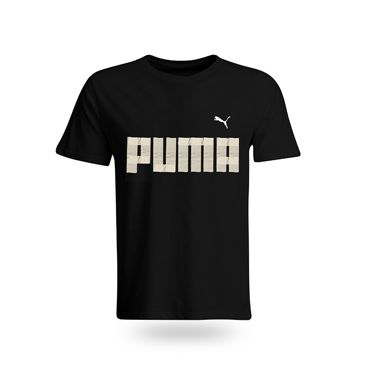 

Футболка унисекс черная Puma, черный
