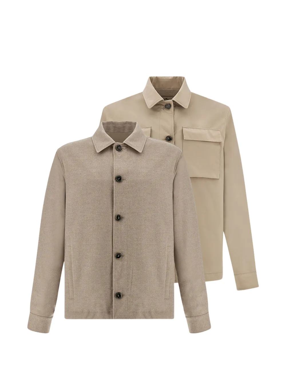 

Двусторонняя рубашка-овершот Paul & Shark, бежевый