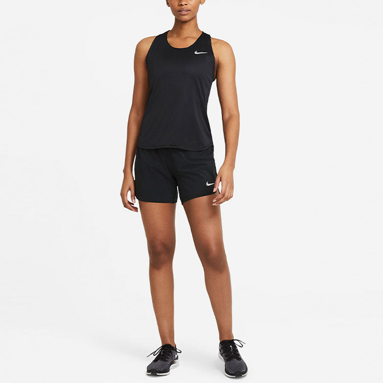 Шорты (WMNS) Nike Eclipse Solid Color Casual Sports Running Shorts Black CZ9569-010 — фото 2