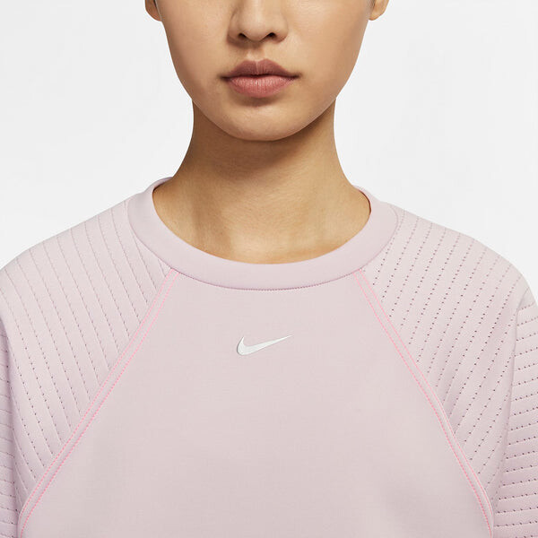 Толстовка с капюшоном pro luxe с круглым вырезом Nike, розовый — фото 2