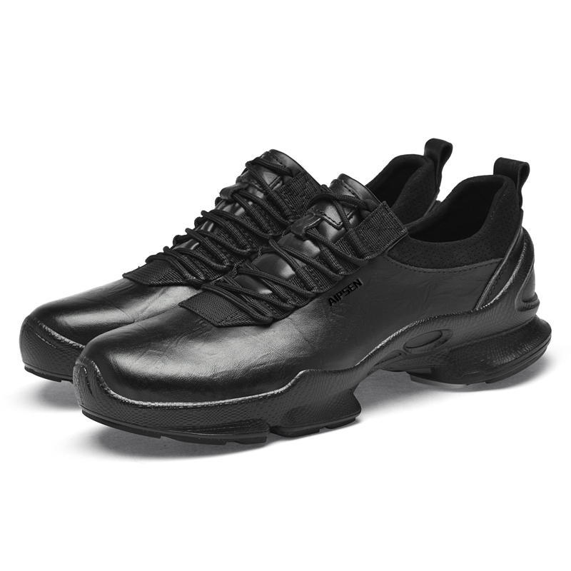 AIPSEN Мужские повседневные кроссовки Low Top черные, цвет Black — фото 3
