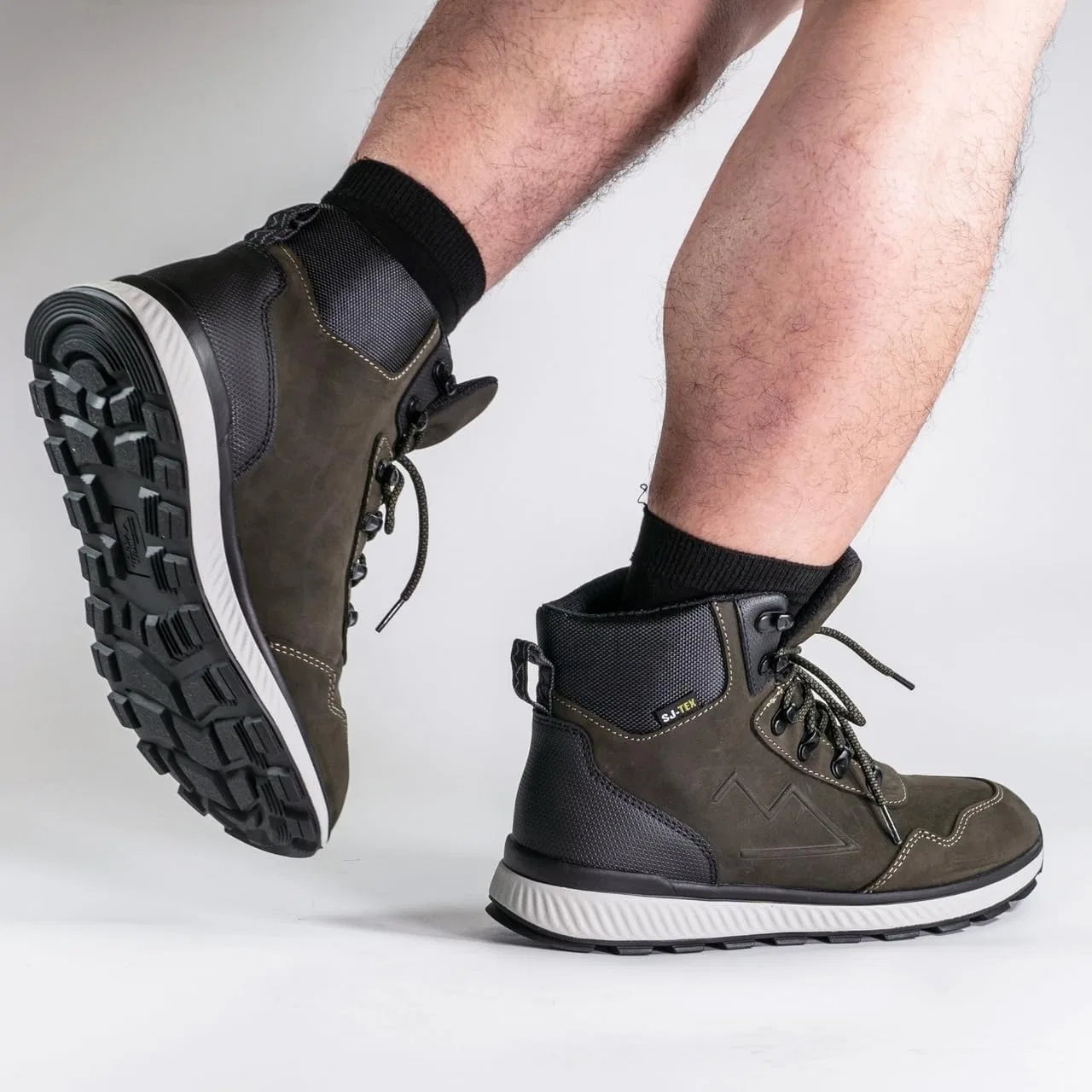 Защитные кроссовки для бега унисекс SAFETY JOGGER, Khaki — фото 2