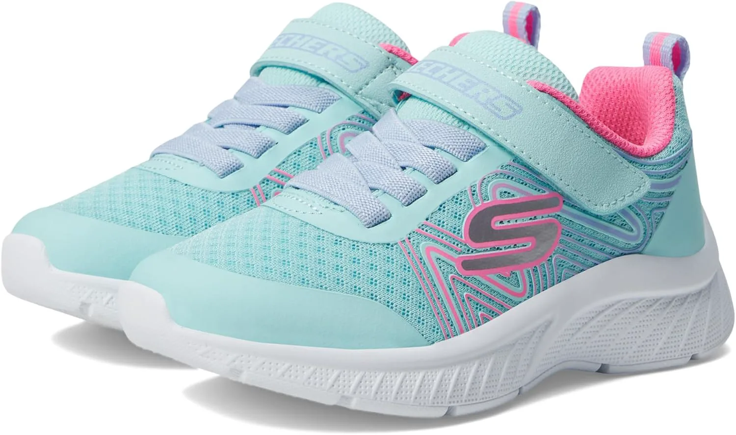 Детские кроссовки Skechers Microspec Plus-Swirl Sweet, розовый — фото 4