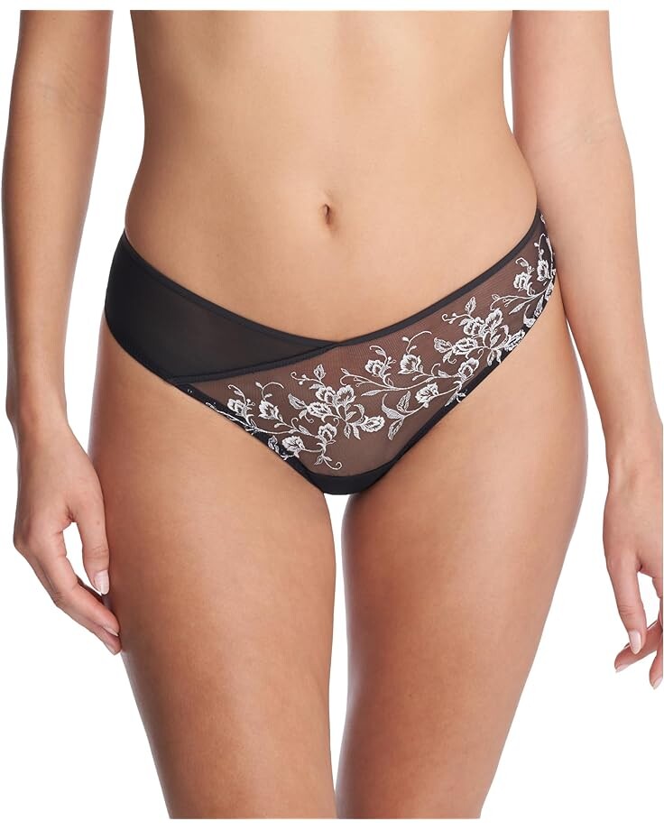 

Стринги Natori Flawless Thong, цвет Black/Ivory