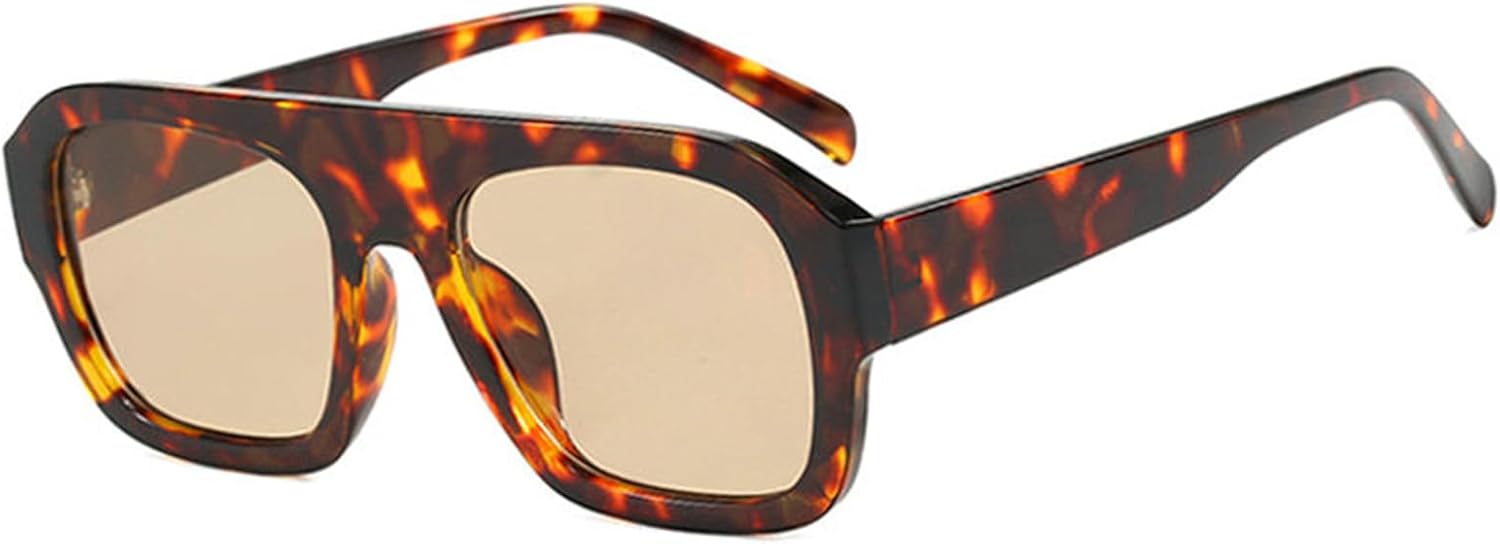 

Солнцезащитные очки Helena в стиле ретро с плоской верхней частью, квадратные, женские, модные, градиентные, с защитой от УФ-излучения UV400, мужские, панк, пилотные, S68, C3