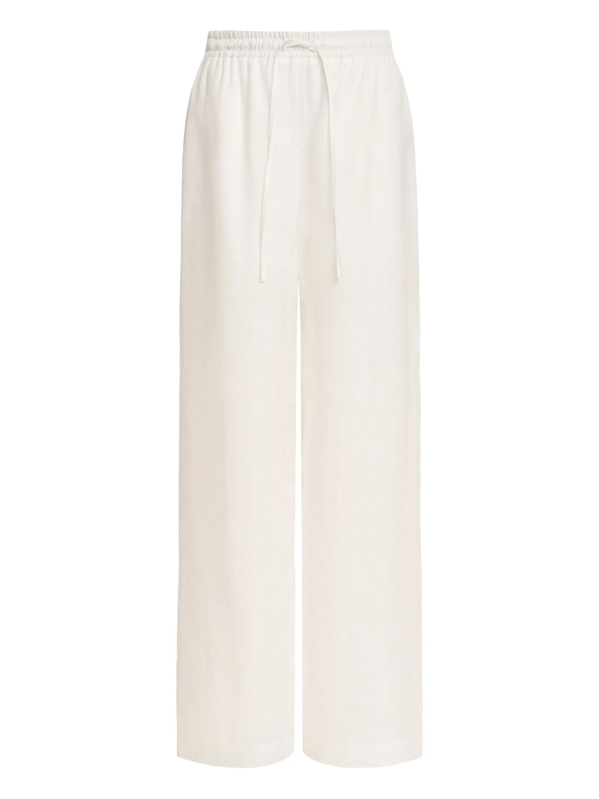 

Льняные брюки с кулиской 12 Storeez, белый