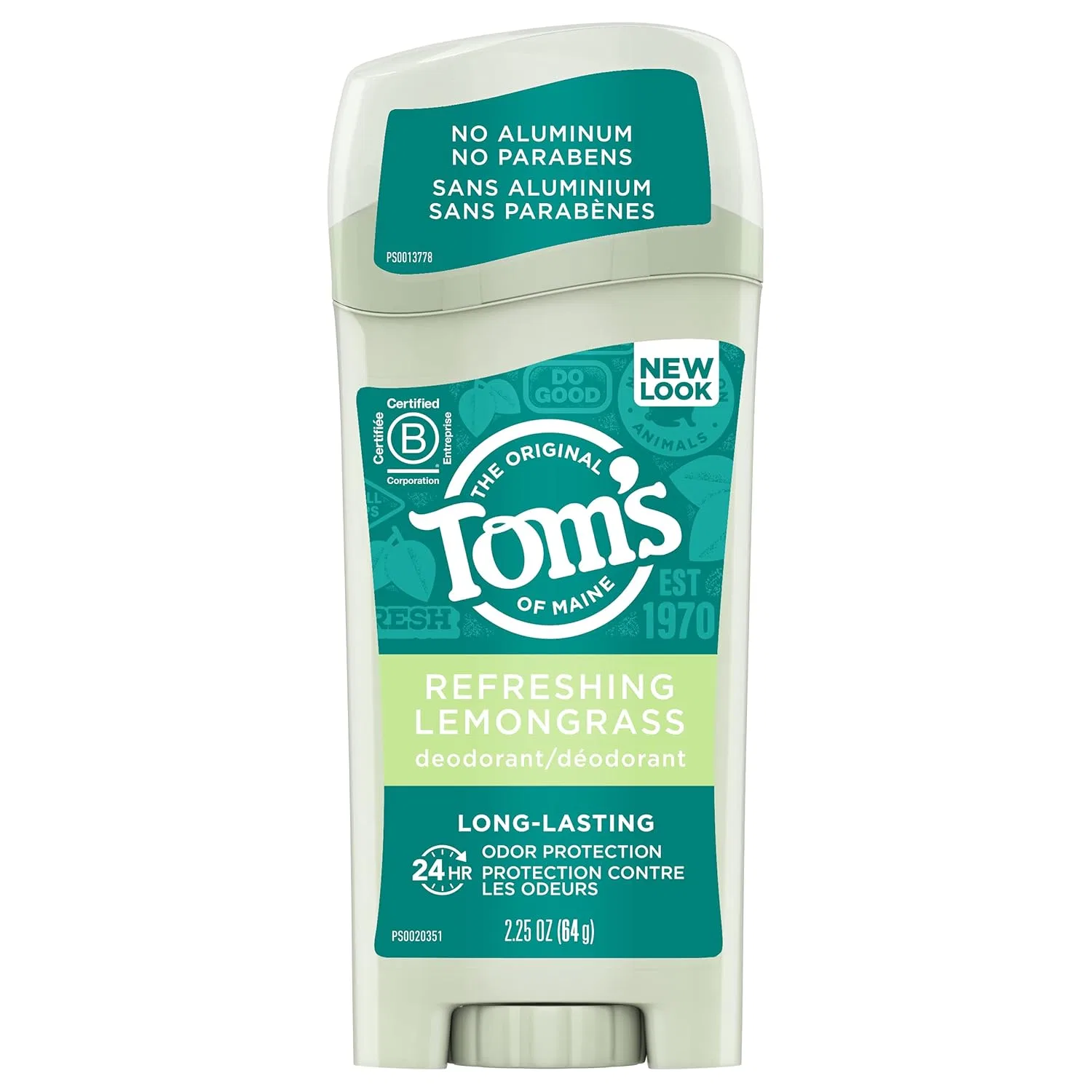 Дезодорант-стик длительного действия «Lemongrass» от Tom's of Maine (64 г) Tom'S Of Maine