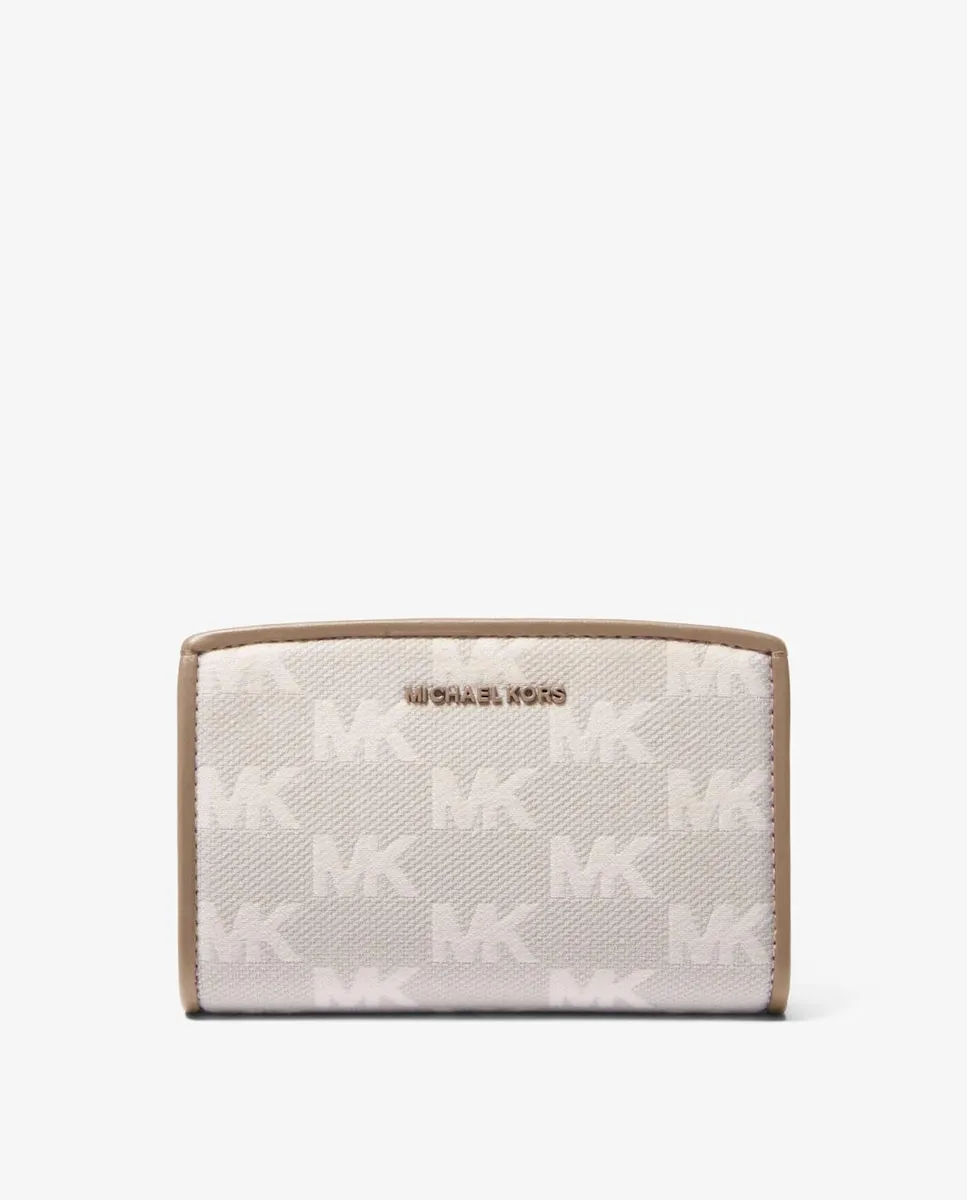 

Женская сумка из жаккарда с логотипом Michael Michael Kors, бежевый