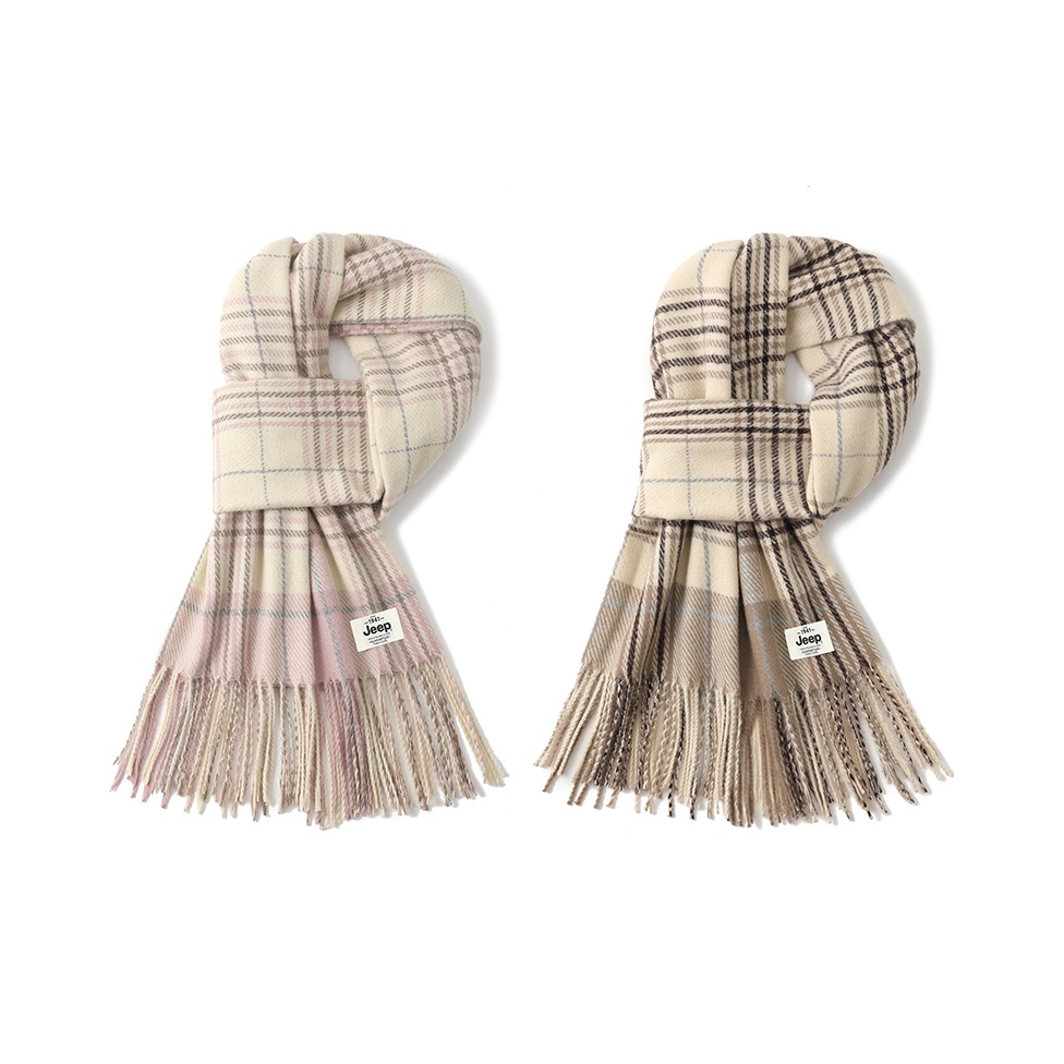 

Jeep Вязаный шарф унисекс, 2 Pack (Pink+Milk Tea)