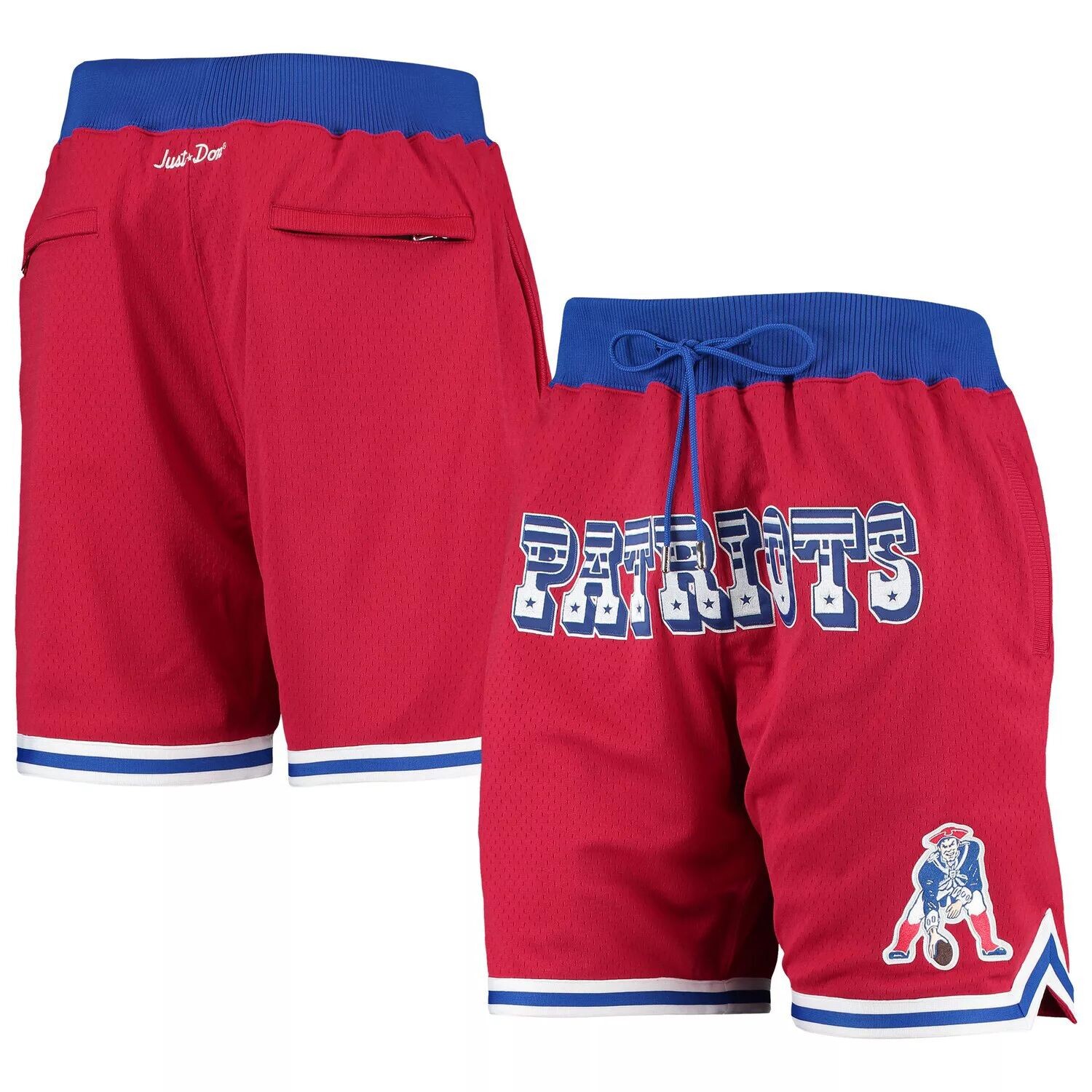 

Мужские красные шорты Mitchell & Ness New England Patriots Just Don Gold Rush