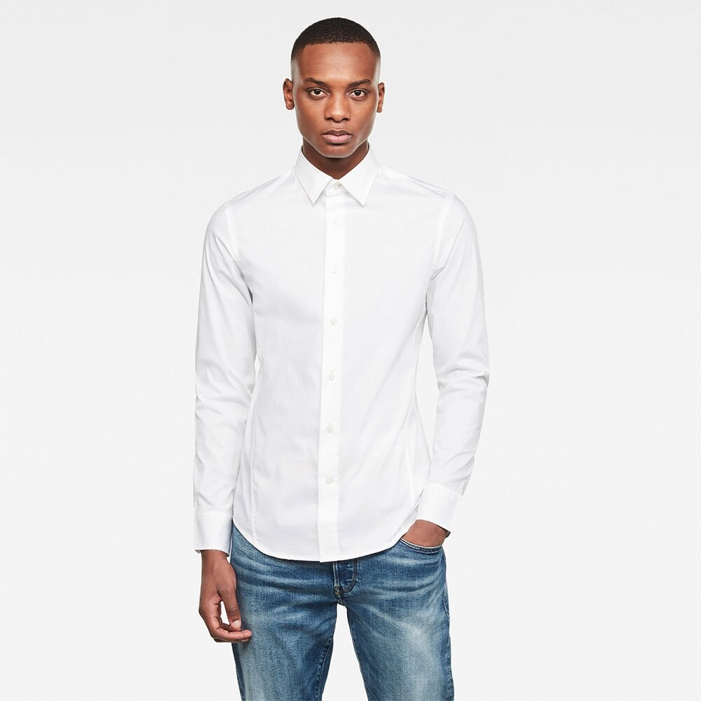 

Рубашка с длинным рукавом G-Star Dressed Super Slim, белый