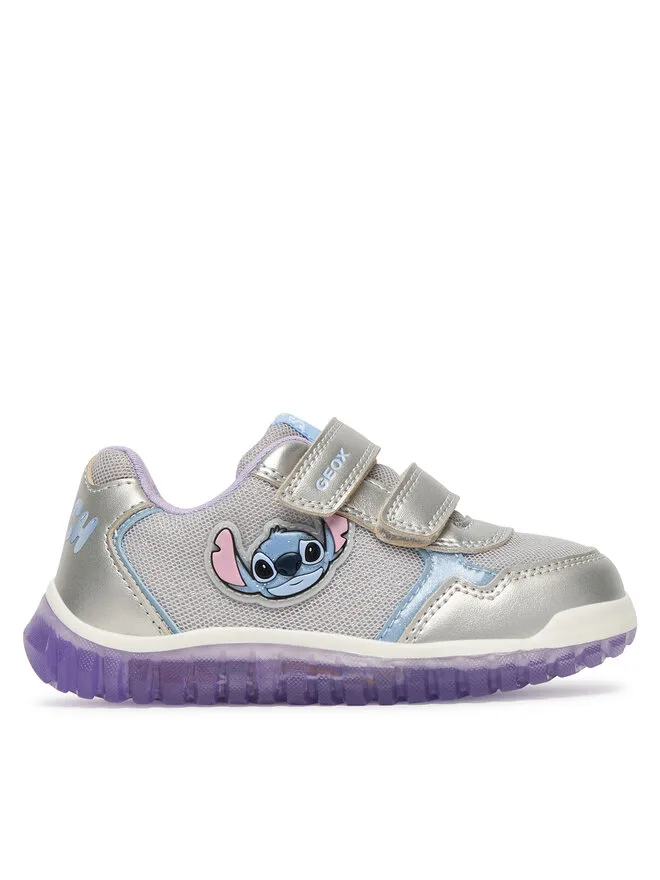 Geox Кроссовки B Lightyloo Girl B6561C 0AJAS C1316 серебристые