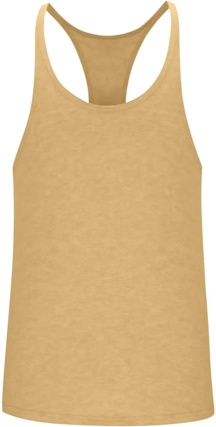 Мужской топ для тренировок, бренд Generic, цвет Khaki — фото 4