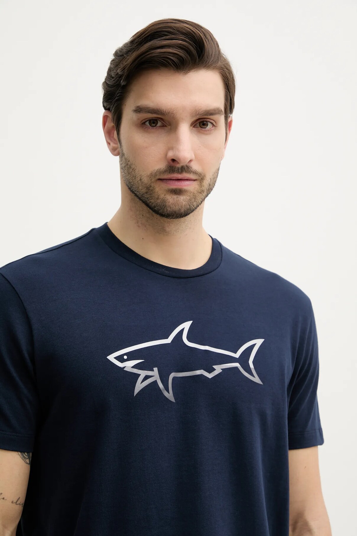 

Футболка из хлопка Paul&Shark, темно-синий