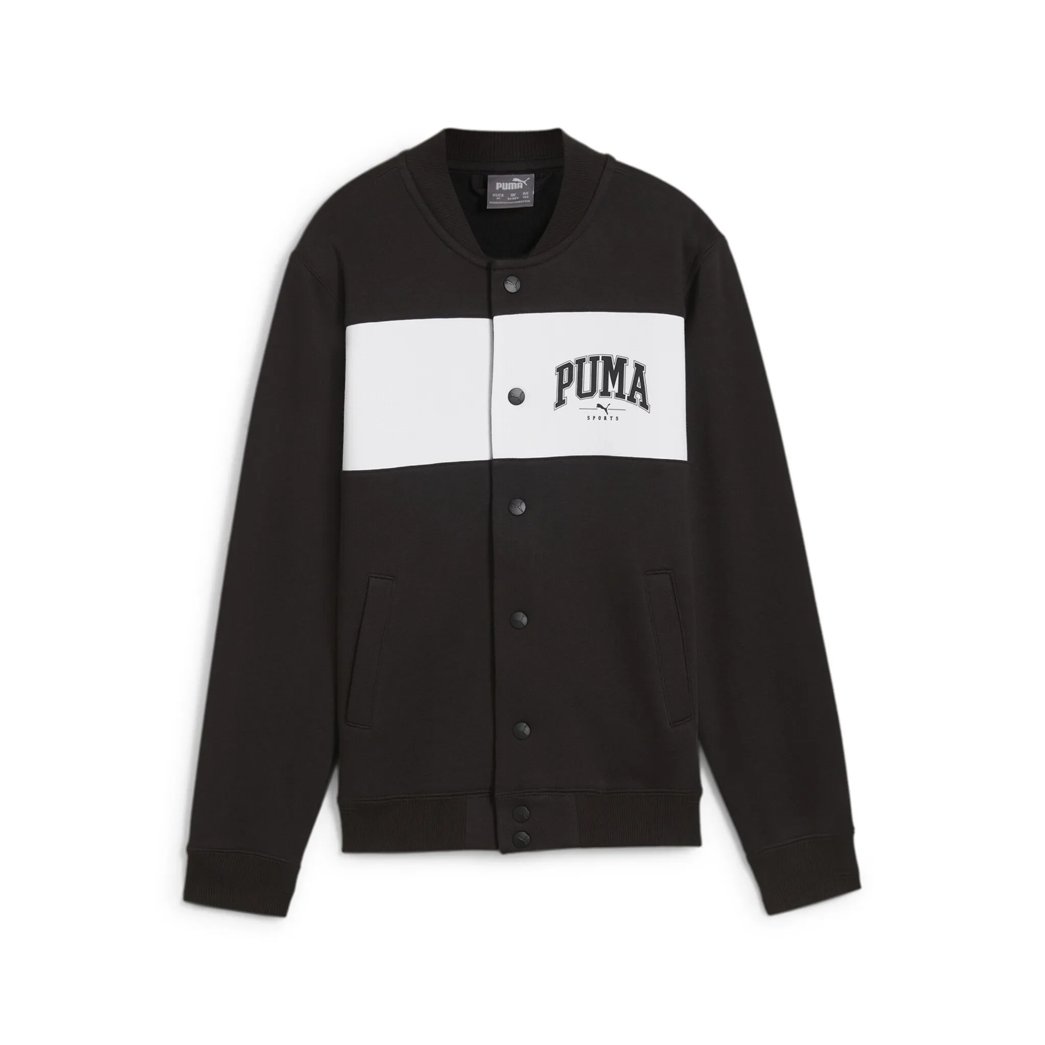 

Куртка PUMA тренировочная «SQUAD BOMBER JACKET FL B», без капюшона, цвет PUMA Black