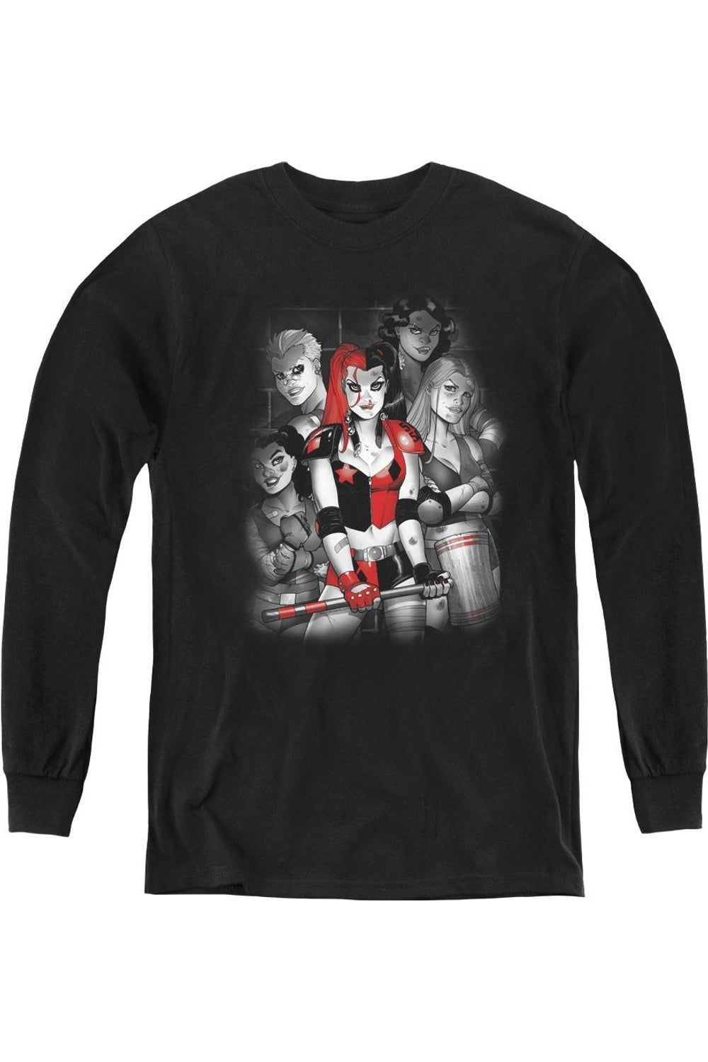 

Футболка с длинным рукавом Batman Bad Gals Bw Youth Gildan, черный