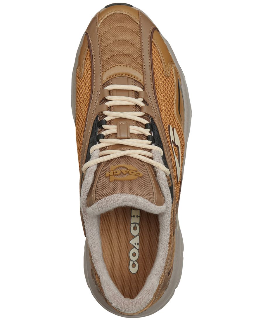 Мужские кроссовки Bolt Runner на шнуровке COACH, Brown — фото 4