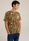 

Футболка с набивным рисунком We Fashion, темно-зеленый