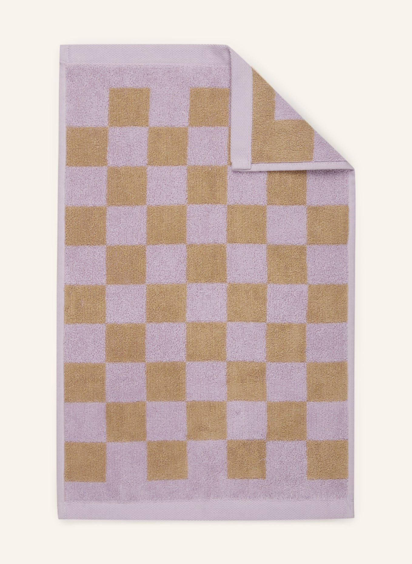 

Гостевое полотенце Marc O'Polo CHECKER, 30x50 см, цвет helllila/beige