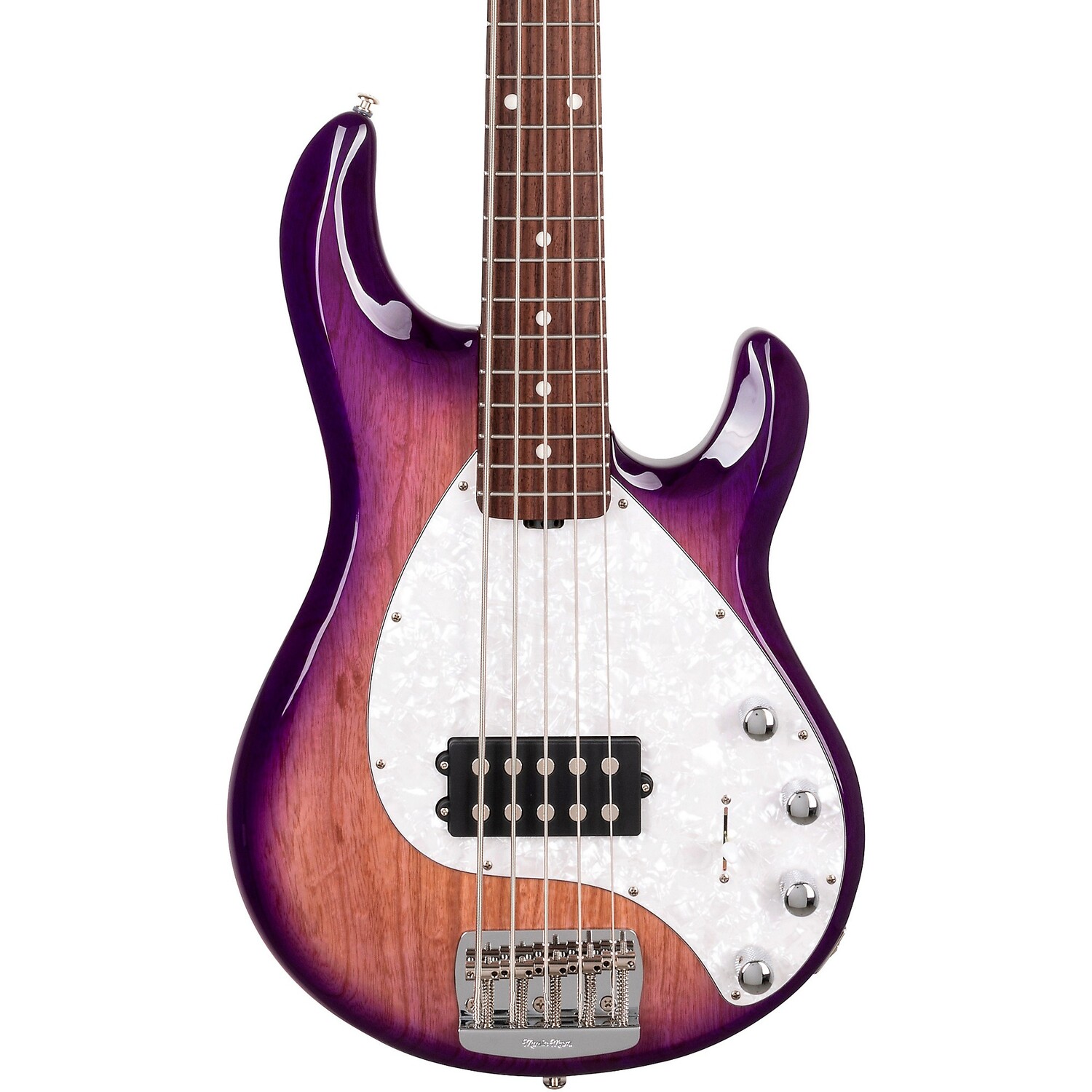 

Ernie Ball Music Man StingRay5 Special H 5-струнная электрическая бас-гитара Purple Sunset