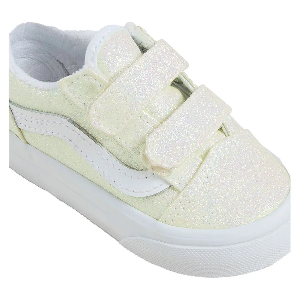Кроссовки Vans Old Skool V Toddler, бежевый — фото 4
