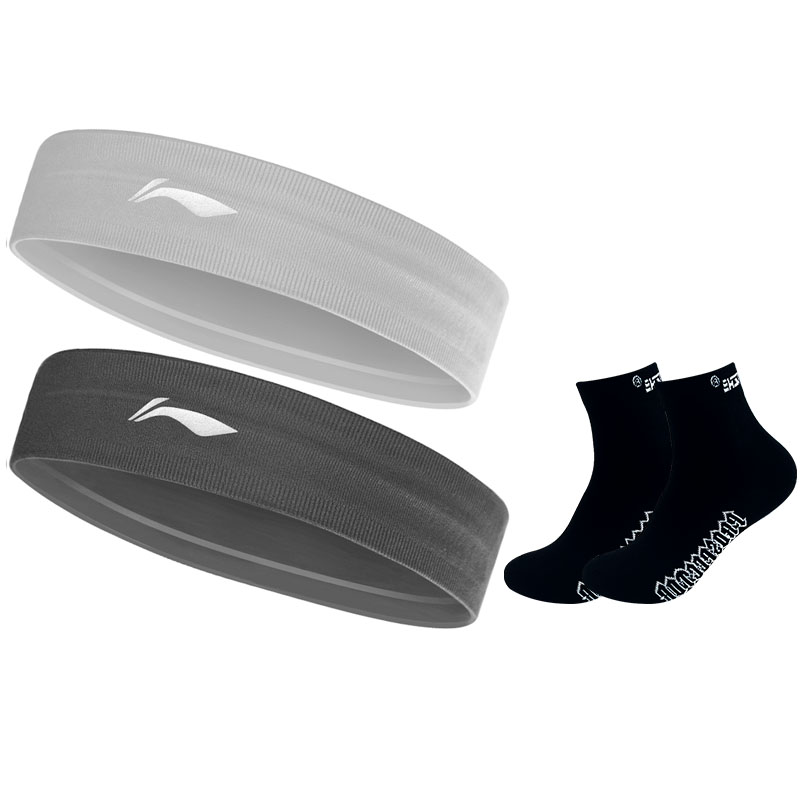 

Тренировочные повязки для бега и фитнеса унисекс, отводящие влагу LINING, черный